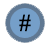 Cluster with # marks