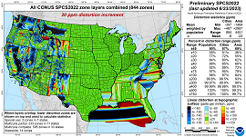 This map shows the final SPCS27 as of 1968