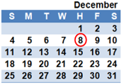 December 2011 Calendar
