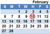 February 2011 Calendar