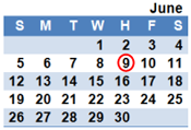 June 2011 Calendar