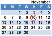 November 2011 Calendar